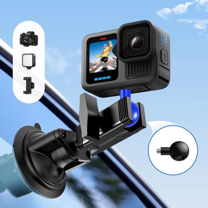 iGoevo 1-Inch B Size Ball to 1/4"-20 Screw Adapter – Camera Mount Converter, Fits Standard 1" Ball Bases, Connects Dash Cams, Action Cameras & Photography Accessories - Image 5